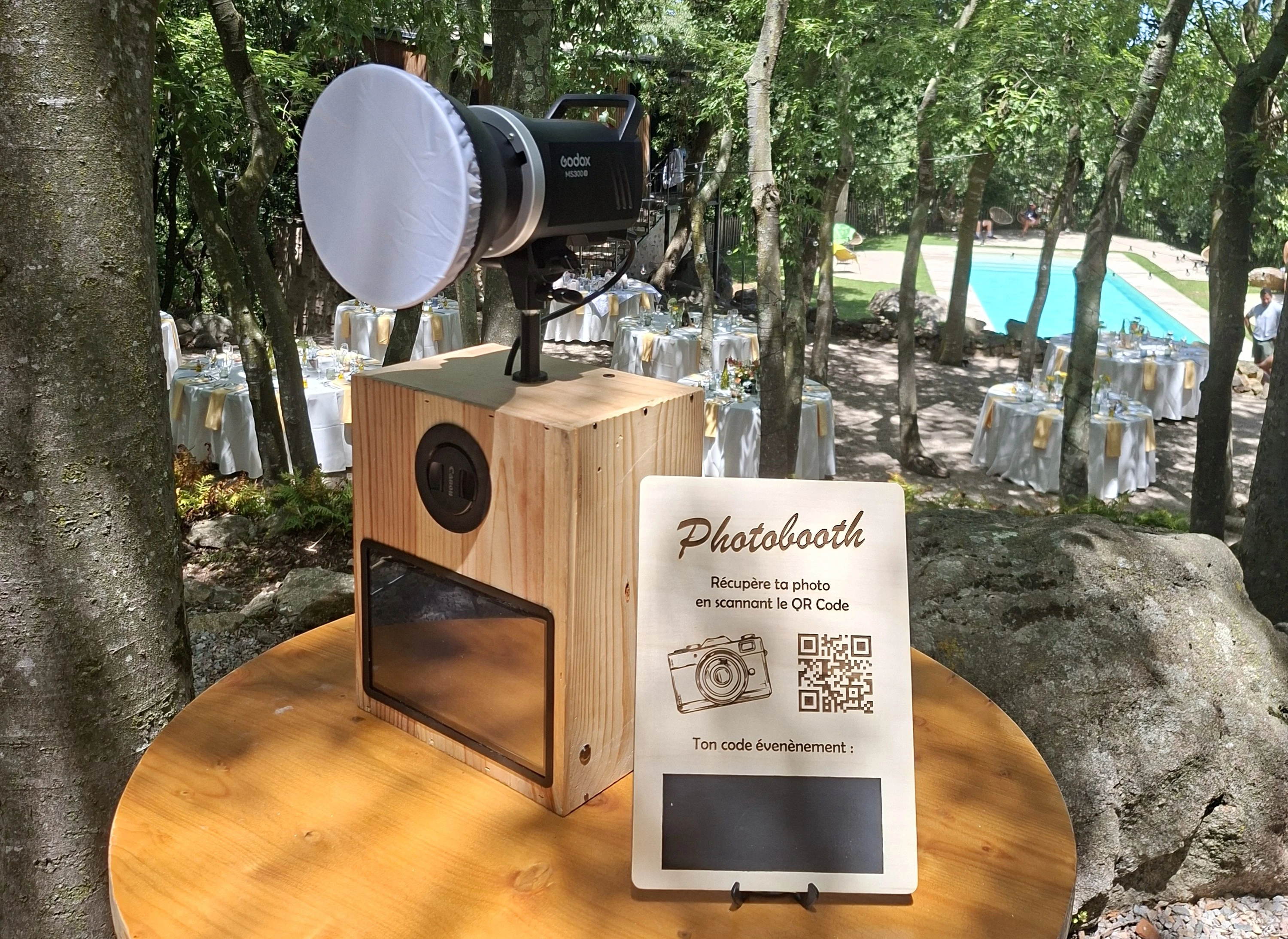Photobooth at an outdoor event