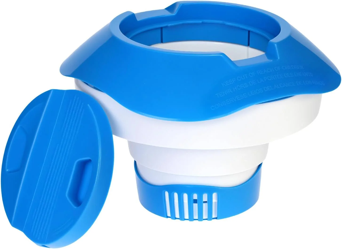 Folding chlorine dispenser float, the hull I wanted to repurpose